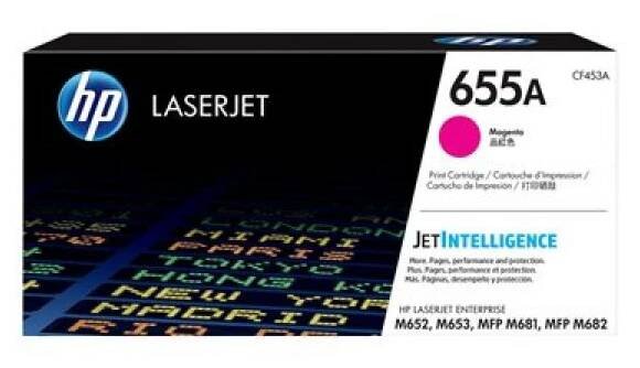 HP 655A - Purpurová - originální - LaserJet - kazeta s barvivem (CF453A) - pro Color LaserJet Enterprise M652, M653; LaserJet En