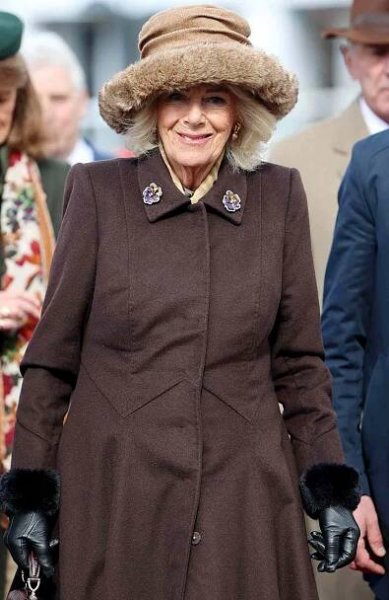 Queen Camilla attends 'Style Wednesday' on the second day of The Cheltenham Festival