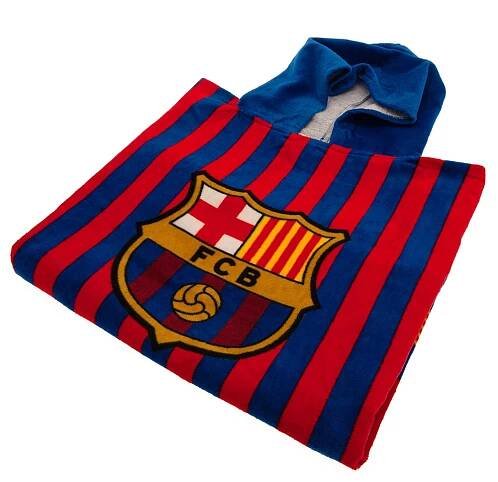 Dětský ručník - pončo FC Barcelona: znak (55 x 110 cm)