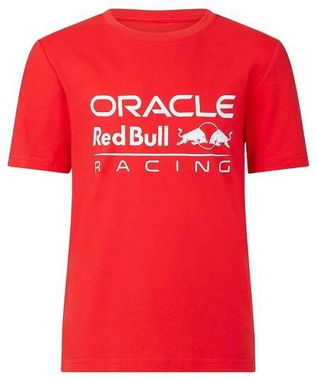 2023 Red Bull Racing Kids Large Logo T-Shirt Red