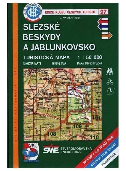 Slezské Beskydy a Jablunkovsko - mapa KČT 97