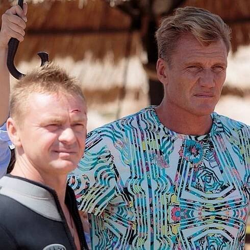 Malčišnik - Z natáčení - Vladimir Syčjov, Dolph Lundgren