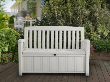 Zahradní lavice Keter Patio Bench bílá | PENTA CZ