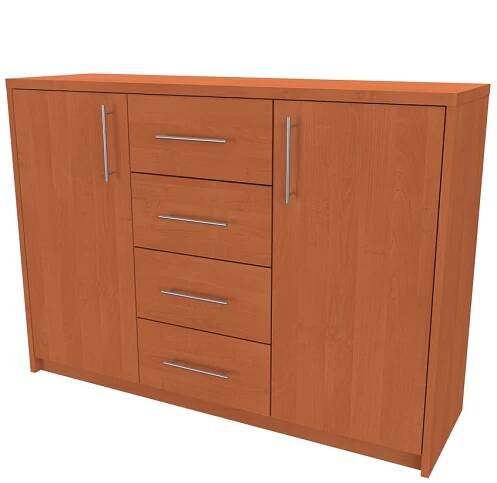 Komoda NÁBYTEK MIKULÍK s.r.o. AURA 2 - komoda, 120x86cm Hloubka: 36cm, Dekor: olše Šířka: 120cm, Dekor: olše