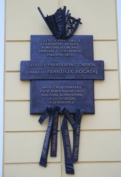 Pamětní deska Františku Bogatajovi