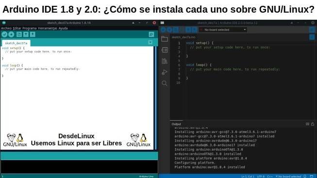 Arduino IDE 1.8 y 2.0: La versión estable y beta actual