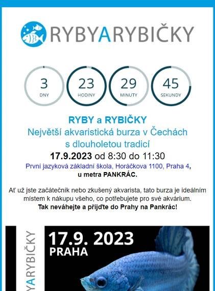 _  Akvaristická burza  Praha/Pankrác  - 17.9.2023