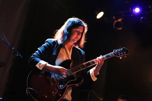 Lucy Dacus plays at Music Hall Of Williamsburg in Williamsburg, Brooklyn, New York on March 2, 2018. (© Michael Katzif - Do not use or republish without prior consent.)