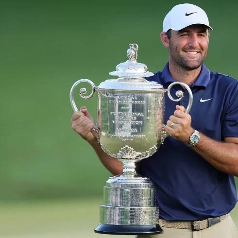 Scottie Scheffler cruises to PGA Championship title as Jon Rahm bid implodes