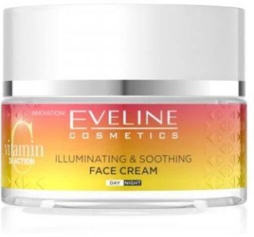 EVELINE COSMETICS - VITAMIN C 3xACTION INSTANT GLOW AND CALM - Rozjasňující a vyživující krém 50 ml ⇒ 220 Kč, Pleťové krémy a emulze
