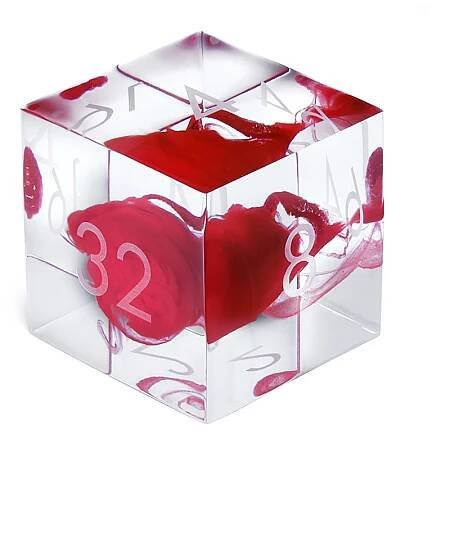 Resin Doubling Cube - Red Explosion