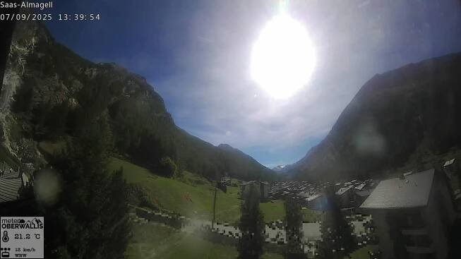 Webcam aus Saas-Fee: Britanniahütte & mehr - Saas-Fee
