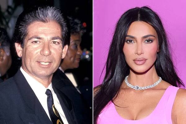 Robert Kardashian; Kim Kardashian attends the SKIMS Valentine's Shop Pop-Up