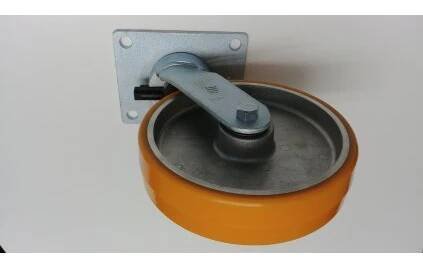 203 mm polyuretanové kolečko oranžové (8 inch caster)
