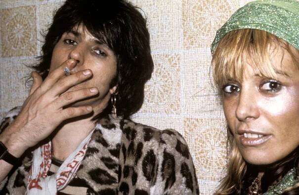 Keith Richards and Anita Pallenberg in 1974