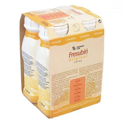Fresubin Original s broskvovou příchutí por. sol. 4X200ml
