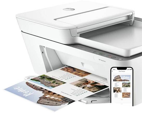 HP All-in-One Deskjet 4220e HP+ (A4, 8, 5/5, 5ppm, USB, Wi-Fi, BT, Print, Scan, Copy, ADF) | TonerPartner.cz