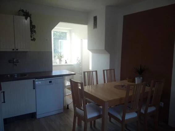 Kuchyň nebo kuchyňský kout v ubytování Apartment Těchov