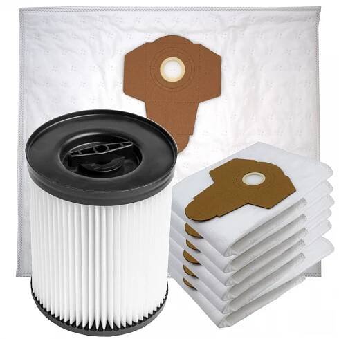 HEPA filtr sada pro PARKSIDE PWD 25/30, H4 a Uni 48x42cm sáčky 1+7ks
