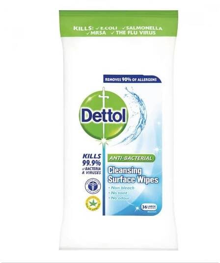 Čisticí vlhčené ubrousky Dettol