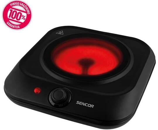 Obrázek 7 produktu Vařič jednoplotýnkový sklokeramický SENCOR SCP 1763BK