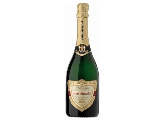 Lahev vína Louis Girardot brut 2015, jakostní šumivé víno (brut)