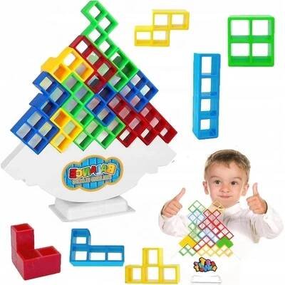 VZDĚLÁVACÍ HRA TETRA TOWER PUZZLE BALANCE STACK HRAČKA PRO DĚTI 64KS