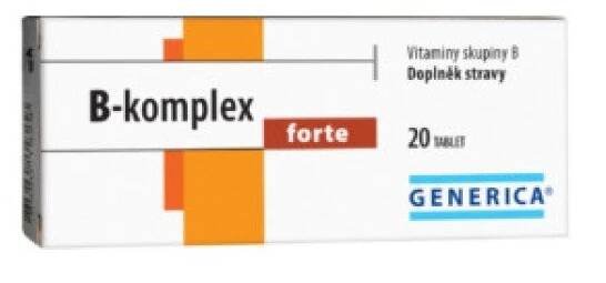 B-komplex forte tbl.20 Generica - skladem