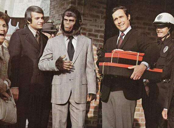 Roddy McDowall, Bradford Dillman - Útek z planéty opíc - Z filmu