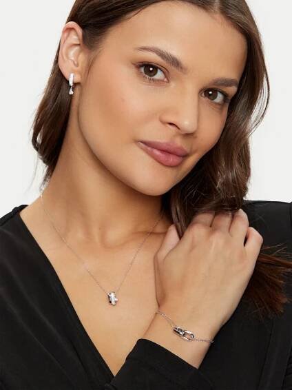Náramek Guess JSBB04 551JW Stříbrná