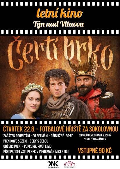 LETNÍ KINO Týn nad Vltavou - srpen 2019 - program a vstupenky online