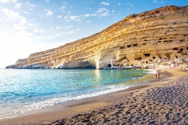 Matala beach, Kréta
