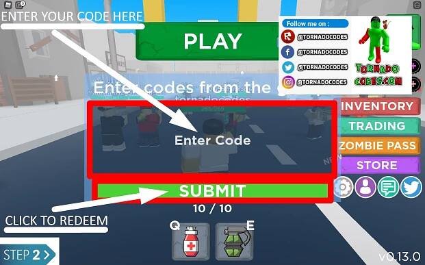 Roblox Zombie Strike Codes List