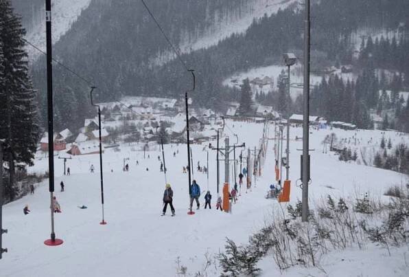 Skiareál u Sachovy studánky v Horní Bečvě