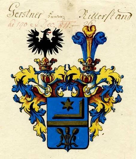 Soubor:František Josef Gerstner, znak, AT-OeStA AVA Adel HAA AR 284.8.jpg – Wikipedie