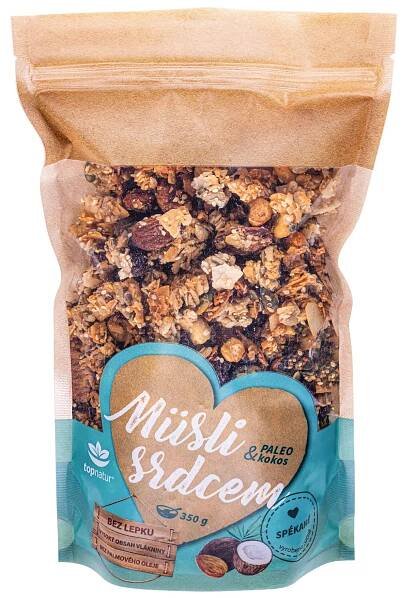 Topnatur Müsli srdcem paleo&kokos 350 g