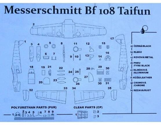 Messerschmitt Bf 108 B/D Taifun in Luftwaffe Service - Fly 72028