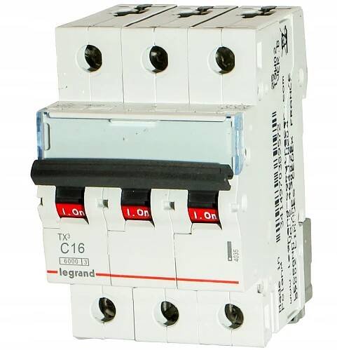 2 x NADPROUDOVÝ SPÍNAČ LE-403545 TŘÍFÁZOVÝ 16 A TYP C LEGRAND