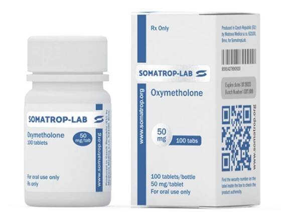 Comprimé de 50 mg d'oxymétholone de Somatrop-Lab