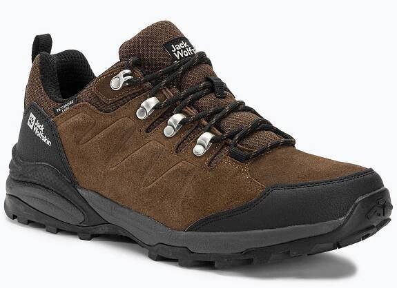 Jack Wolfskin Refugio Texapore Low brown/phantom pánské trekové boty