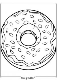 Donut Coloring Page 72