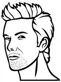 David Beckham omalovánky k vytisknutí a online