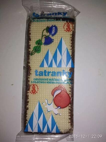 Podrobné informace o potravině Sedita Tatranky s mléčnou krémovou náplní