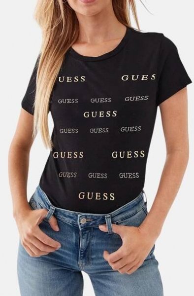 Dámské černé triko Guess 56172