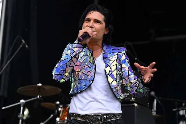 CHICAGO, ILLINOIS - SEPTEMBER 16: Corey Feldman performs during Riot Fest 2023 at Douglass Park on September 16, 2023 in Chicago, Illinois