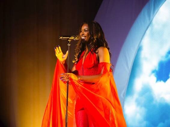 Coco Jones Brought the Sparkle—and Glitter—to Brooklyn