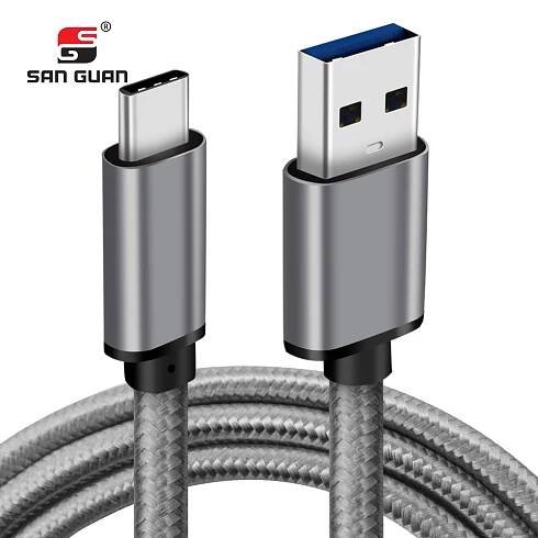 USB 3.0 Type C cable grey