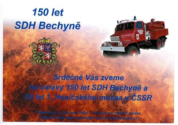 Oslavy 150 let založení SDH Bechyně a 50 let Hasičského muzea
