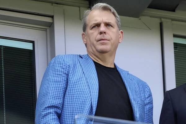 Todd Boehly, owner of Chelsea, looking on.