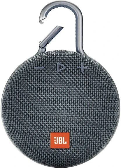 Bluetooth® reproduktor JBL Clip 3 hlasitý odposlech, outdoor, odolná vůči stříkající vodě, modrá : Půhy.cz